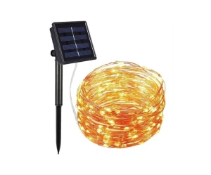 100 ηλιακά χριστουγεννιάτικα λαμπάκια LED αδιάβροχα διακοσμητικά για την βεράντα και τον κ