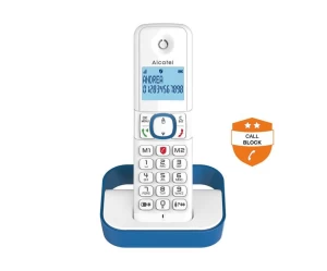 Ασύρματο τηλέφωνο με δυνατότητα αποκλεισμού κλήσεων F860 EU μπλε Το μοναδικό με μεγάλα πλήκτρα και αποκλεισμό κλήσεων!