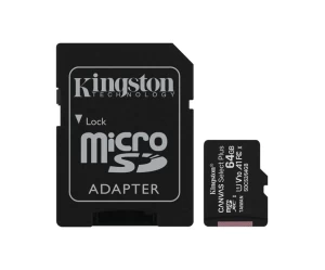 Κάρτα μνήμης Kingston Canvas Select Plus microSDXC 64GB Class 10 U1 V10 A1 UHS-I με αντάπτ