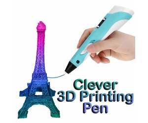 Clever 3D Printing Pen  Στυλό για 3D Σχεδίαση με ABS / PLA νήμα εκτύπωσης 1.75mm  LCD οθ