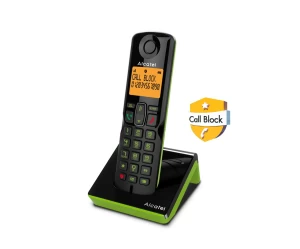  Ασύρματο τηλέφωνο με δυνατότητα αποκλεισμού κλήσεων S280 EWE μαύρο/πράσινο