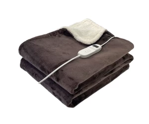 Διπλή ηλεκτρική θερμαινόμενη κουβέρτα, 180 x 130cm, σε καφέ χρώμα, 160W LIFE CUDDLE MOCHA DOUBLE