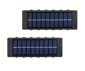 Ηλιακό φωτιστικό τοίχου με 12 led (Σετ 2 τμχ.)