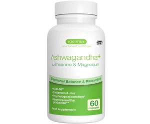 Ashwagandha L-Theanine & Magnesium Adaptogen Complex 60caps Igennus
