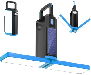 SOLAR POWER BANK ΚΑΙ Ηλιακό Φωτιστικό Κάμπινγκ LED Φανάρι 2000 mAh, 6 Λειτουργίες Φωτισμού, Αδιάβροχο IPX4, 12+ ώρες λειτουργίας 3YQVMJ 
