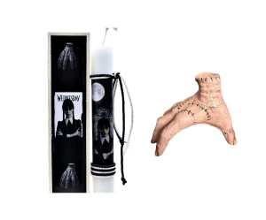  Παιχνιδολαμπάδα Wednesday Addams και Χέρι Thing ΣΕΤ 28x7x5