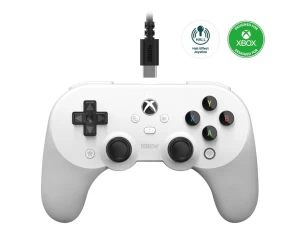  8Bitdo Pro 2 Ενσύρματο Gamepad για PC / Xbox One / Xbox Series White