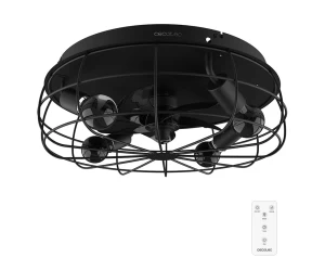 EnergySilence LampAero 600 Iron Design 08638 Ανεμιστήρας Οροφής 2 Σε 1 Διπλής Κατεύθυνσης 