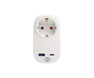 Αντάπτορας σούκο με USB-C 20W και USB-A 18W BRENNENSTUHL 1508210010