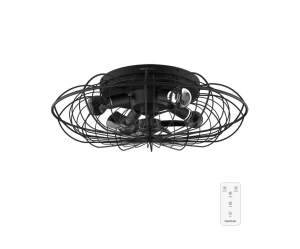 ENERGYSILENCE LAMPAERO 600 NATURAL WICKER 08642 Ανεμιστήρας Οροφής 2 σε 1 20W