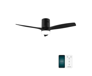 ENERGYSILENCE AERO 5600 AQUA BLACK&BLACK CONNECTED 08524 Ανεμιστήρας Οροφής Wi-Fi IP44 με 