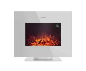 READYWARM 2700 DESIGN FLAMES WHITE 05832 Ηλεκτρικό Τζάκι Επιτοίχιο/επιδαπέδιο 2000W με Τηλ