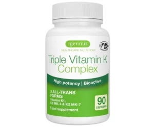 Τριπλό σύμπλεγμα βιταμίνης Κ 2700mcg 90Caps Igennus