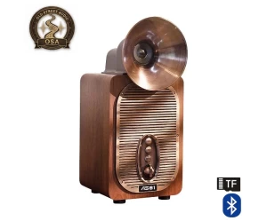  Old Street Audio AS81 Ασύρματο Ηχείο Retro Ξύλινο (30W/Μπαταρία 4000mAh/Bluetooth 5.4/USB