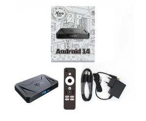  X96Q Pro+ 4GB/64GB Android TV Box 8K Wi-Fi (Android 14, Gigabit Ethernet, BT 5.0, H728 Oc