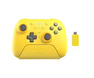  8BitDo Ultimate 2 Bluetooth Controller με Charging Dock για Windows / Switch Κίτρινο