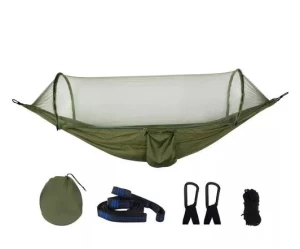  Kepeak Αιώρα Μονή με Κουνουπιέρα Αυτόματη 250x120cm - Xακί MNGG007