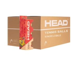 HEAD STAGE 3 RED ΚΟΥΤΑ 16Χ3 BALL ΜΠΑΛΛΑΚΙΑ TENNIS