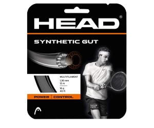 SYNTHETIC GUT 16 1.34mm/12m BLACK ΧΟΡΔΗ TENNIS HEAD