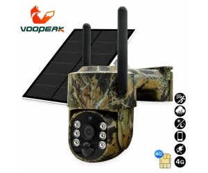  Voopeak TC32 4G LTE Solar Κάμερα Εξωτερικού Χώρου Περιστρεφόμενη 360° (4MP/PIR/Ανίχνευση 