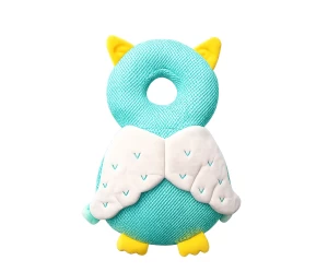   Giggles and Co. Προστατευτικό Μαξιλάρι Κεφαλιού Μωρού Green Owl Mesh (5 έως 48 μηνών)