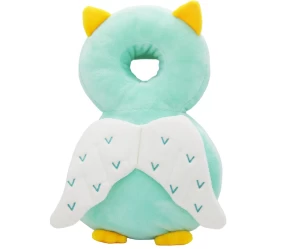  Giggles and Co. Προστατευτικό Μαξιλάρι Κεφαλιού Μωρού Green Owl Velvet (5 έως 48 μηνών)