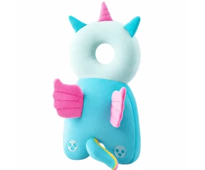  Giggles and Co. Προστατευτικό Μαξιλάρι Κεφαλιού Μωρού Blue Unicorn Velvet (5 έως 48 μηνών