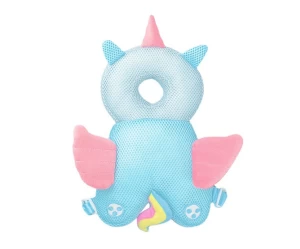  Giggles and Co. Προστατευτικό Μαξιλάρι Κεφαλιού Μωρού Blue Unicorn Mesh (5 έως 48 μηνών)