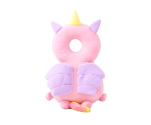  Giggles and Co. Προστατευτικό Μαξιλάρι Κεφαλιού Μωρού Pink Unicorn Velvet (5 έως 48 μηνών