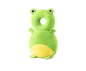  Giggles and Co. Προστατευτικό Μαξιλάρι Κεφαλιού Μωρού Green Frog Velvet (5 έως 48 μηνών)