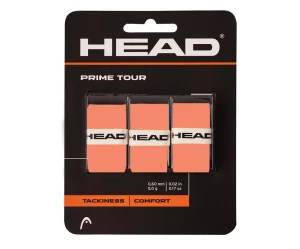 PRIME TOUR REGULAR 3X SN SALMON OVERGRIP TENNIS HEAD