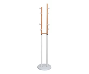 VenCore Nordic 5520-10003 - Καλόγερος Μεταλλικός Λευκός-Φυσικό 37x37x170cm