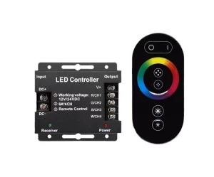VenCore 6613-10009 - RGBW Controller 12-24V 216-432W with RF Remote - Ασύρματο Controller 