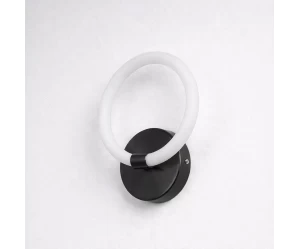 VenCore Velora Black 6093-20049 - Μοντέρνο Επιτοίχιο Φωτιστικό Απλίκα LED 12W Μαύρο Αλουμί