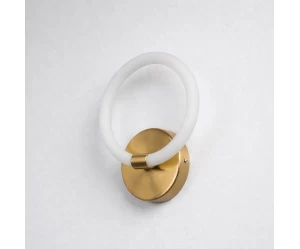 VenCore Velora Gold 6093-20052 - Μοντέρνο Επιτοίχιο Φωτιστικό Απλίκα LED 12W Χρυσό Αλουμίν