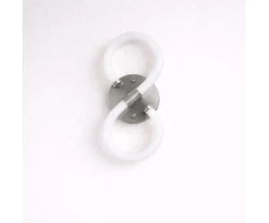 VenCore Eterna Silver 6093-20055 - Μοντέρνο Επιτοίχιο Φωτιστικό Απλίκα LED 12W Ασημί Αλουμ