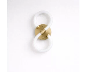 VenCore Eterna Gold 6093-20056 - Μοντέρνο Επιτοίχιο Φωτιστικό Απλίκα LED 12W Χρυσό Αλουμίν