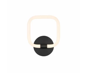 VenCore Seren Black 6093-20061 - Μοντέρνο Επιτοίχιο Φωτιστικό Απλίκα LED 12W Μαύρο Αλουμίν
