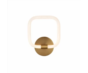 VenCore Seren Gold 6093-20064 - Μοντέρνο Επιτοίχιο Φωτιστικό Απλίκα LED 12W Χρυσό Αλουμίνι