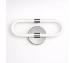 VenCore Circa Silver 6093-20067 - Μοντέρνο Επιτοίχιο Φωτιστικό Απλίκα LED 12W Ασημί Αλουμί