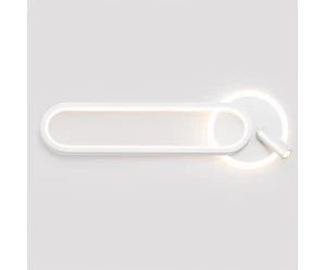 VenCore Velion White 6093-20074 - Μοντέρνο Επιτοίχιο Φωτιστικό Απλίκα LED 12W Λευκό Αλουμί