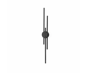 VenCore Stravon Black 6093-20110 - Μοντέρνο Επιτοίχιο Φωτιστικό Απλίκα LED 60CM 12W Μαύρο 