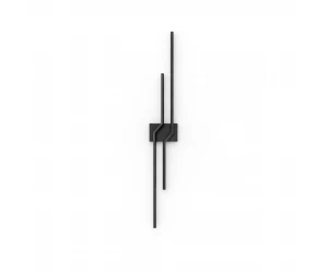 VenCore Nexaris Black 6093-20138 - Μοντέρνο Επιτοίχιο Φωτιστικό Απλίκα LED 60CM 12W Μαύρο 