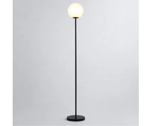 VenCore Orbia Black 6091-20001 - Μοντέρνο Επιδαπέδιο Φωτιστικό Μονόφωτο Μαύρο Αλουμίνιο με