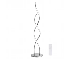VenCore Helix Silver 6091-20024 - Μοντέρνο Επιδαπέδιο Φωτιστικό LED 20W Ασημί Αλουμίνιο - 