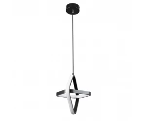 VenCore Axis Black 6089-20026 - Μοντέρνο Κρεμαστό Φωτιστικό Οροφής LED 22W Μαύρο Αλουμίνιο
