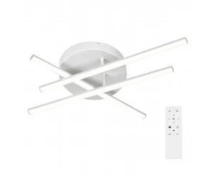 VenCore AxisX White 7741-20018 - Μοντέρνο Φωτιστικό Οροφής Πλαφονιέρα LED 45W Λευκό Αλουμί