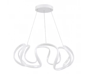 VenCore Nuvia White 7741-20032 - Μοντέρνο Κρεμαστό Φωτιστικό Οροφής LED 45W Λευκό Αλουμίνι