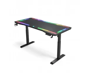 VenCore 2730-10006 - Gaming Desk Adjustable 120x60x72-112cm Black - Μοντέρνο Γραφείο Ρυθμι