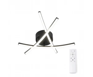 VenCore Zenith Black 7741-20034 - Μοντέρνο Φωτιστικό Οροφής Πλαφονιέρα LED 45W Μαύρο Αλουμ